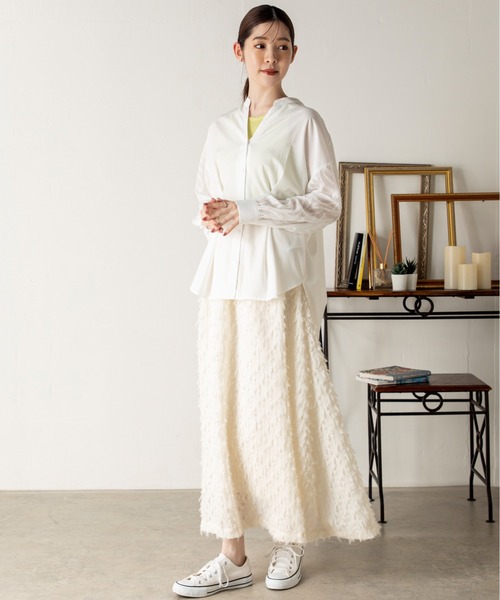 「MILLION CARATS」 フレアスカート FREE グレー レディース_画像3