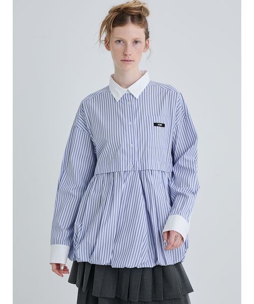 「SORIN」 長袖シャツ 38 ホワイト レディース_画像2