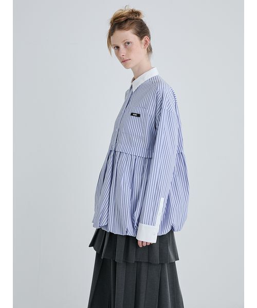 「SORIN」 長袖シャツ 38 ホワイト レディース_画像4