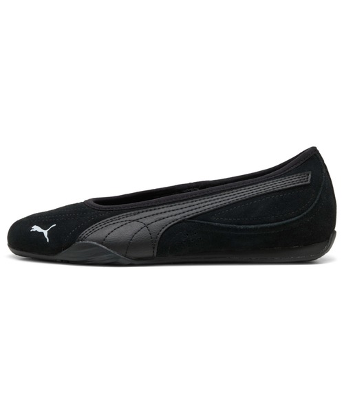 PUMA（プーマ） フラットパンプス 24.5cm ブラック×ホワイト