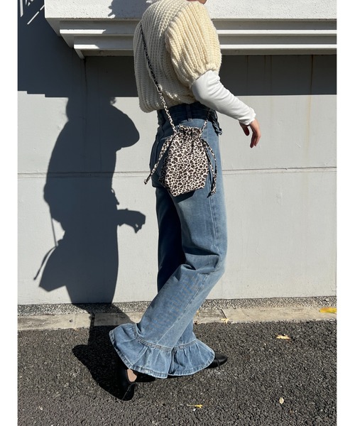 「WC」 デニムパンツ FREE ブルー レディース_画像3
