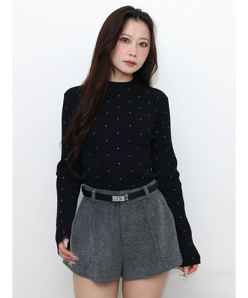 MERCURYDUO（マーキュリーデュオ） ニット セーター ホットフィックス