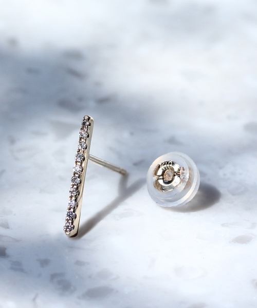 K10】チェーンフープピアス（ピアス（両耳用））｜JUPITER