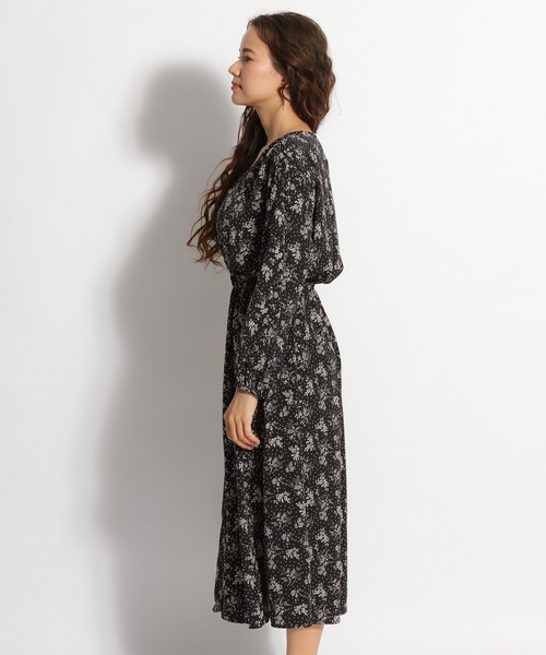 niko and… ワンピース フラワープリントV開きワンピース