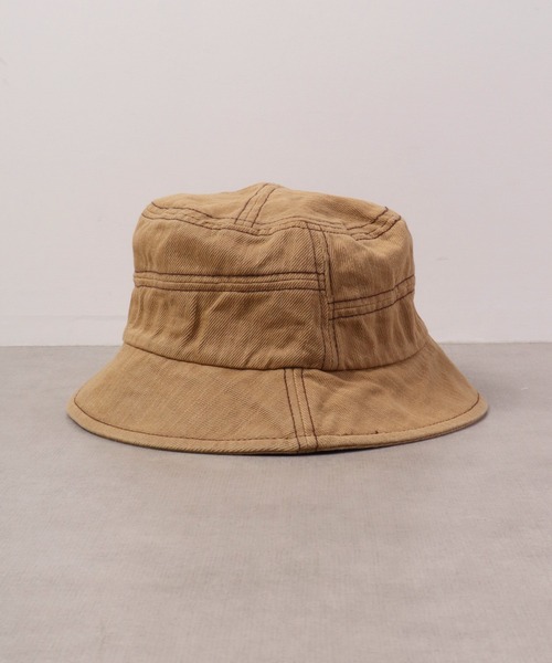 新品■レザレクション バケットハット 限定モデル ゴールド ハット バケハ 男女 Sense of Grace 帽子 ハット パッチワークバケットハット メンズ