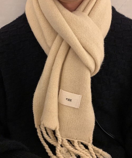 MGV（エムジーヴィー） マフラー シンプルフリンジカラーマフラー