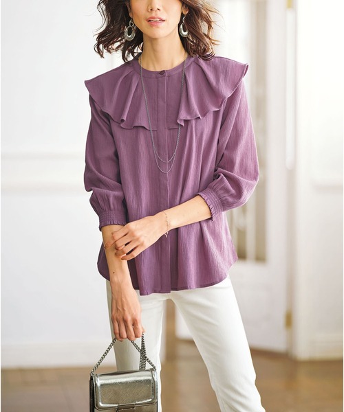 COGTHEBIGSMOKE デザインルナトップス　ブラウス　日本製 COGTHEBIGSMOKE デザインルナトップス ブラウス 日本製