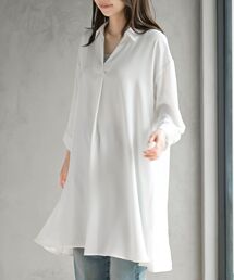 r・p・s（アールピーエス） ブラウス シャツ 7分袖スキッパーシャツ