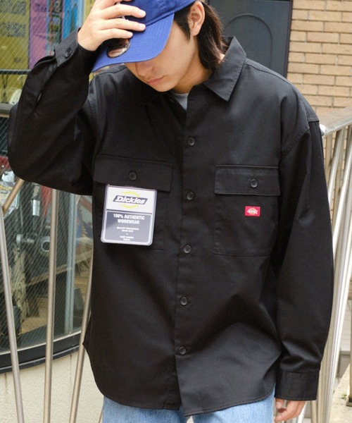 Dickies（ディッキーズ） シャツ ロゴピスネーム オーバーサイズツイル