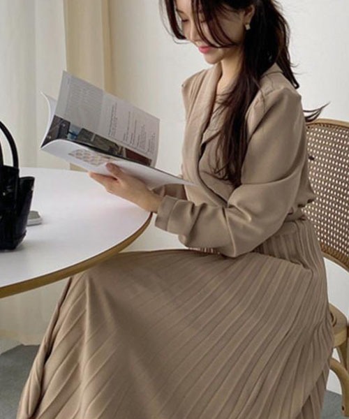 ANDMARYプリーツスカート ワンピース 長袖 ANDMARY［アンドマリー］公式サイト