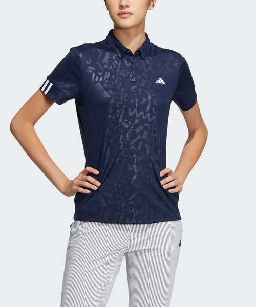 美品 Adidas PRIMEBLUE ポロシャツ＋エルゴ プリント ショーツ 美品 Adidas PRIMEBLUE ポロシャツ＋エルゴ プリント ショーツ