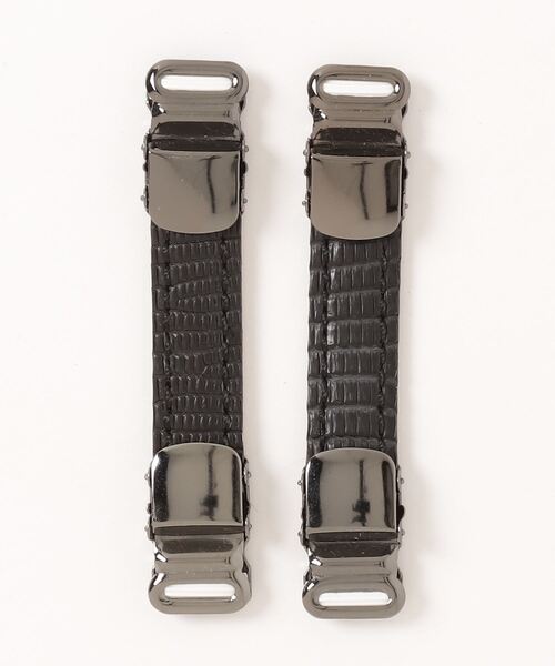 ヘルガー LAMBDA ベルト シャツガーター リザード型押し メンズ レディース