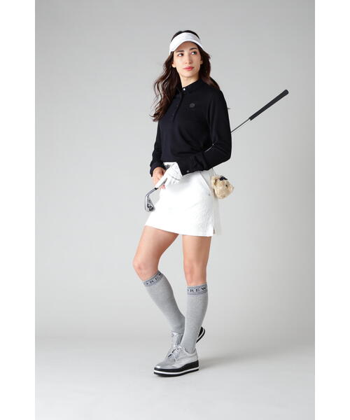 St ANDREWS 春夏ホワイト スカート ホワイト St ANDREWS スカート 「St ANDREWS」オーナメントジャガード