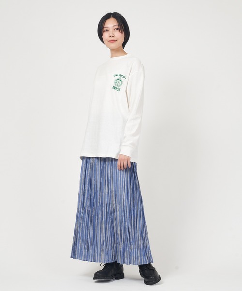 専用　アメリカーナ Americana バンド カラー ロングシャツ AMERICANA（アメリカーナ） tシャツ 「AMERICANA/アメリカーナ