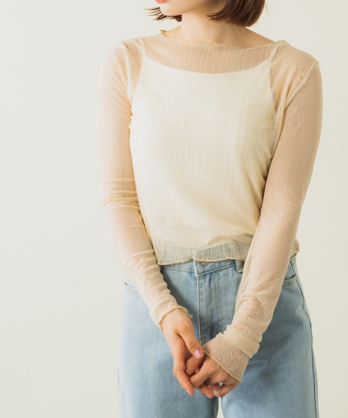 tシャツ 「定番人気トップス」メロウエラスティックタートル レディース sakishimatokyo tシャツ メロウハイネックトップス /ロンT