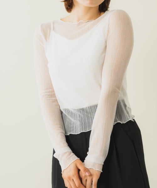 tシャツ Sheer mellow top (シアーメロートップス) レディース tシャツ メロウシアートップス レディース : ZOZOTOWN Yahoo!店