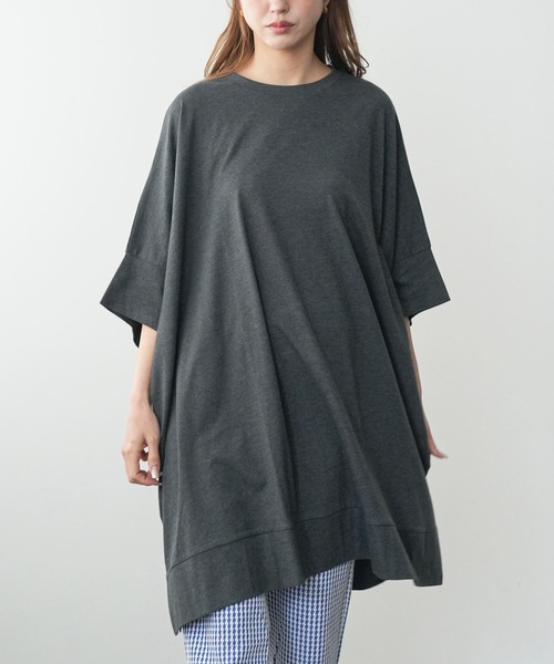 mili an deni tシャツ マント型チュニックTシャツ レディース