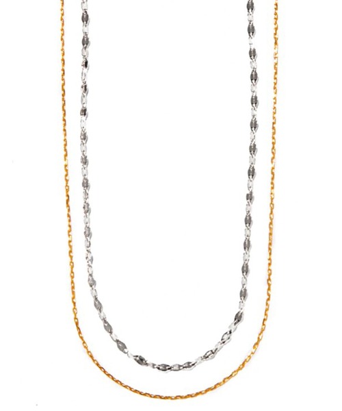 ネックレス 「les bon bon」twotone necklace BOB117 レディースの画像