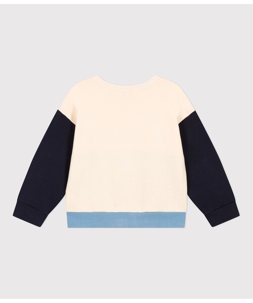 PETIT BATEAU（プチバトー） スウェット バイカラースウェットプル