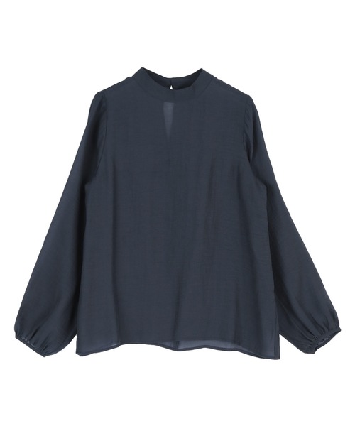 Uhr（ウーア）　ハイネックシアーブラウス22AW ブラウン ウーア Uhr 22AW ハイネックシアーブラウス レディース FREE