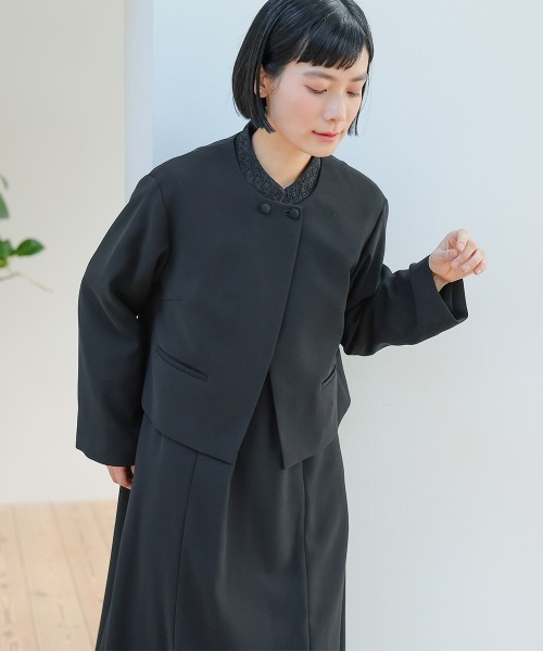Neina セレモニースーツ セットアップ 「喪服・礼服」洗える防しわ前