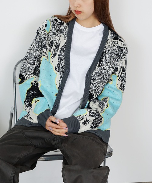 HUF（ハフ） カーディガン MASHUP CARDIGAN カーディガン メンズ