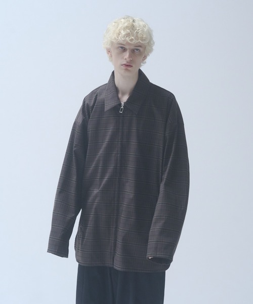ジャケット・アウター WOOL LIKE CHECK JACKET Eaphi wool like check jacketの通販 by くまももん's shop｜ラクマ