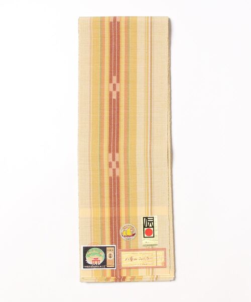 utatane 帯単品 八重山みんさー 半幅帯 草木染 日本製 レディース