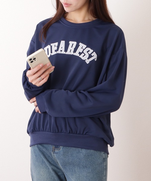 Lace Ladies トレーナー スウェット カレッジ ロゴ 長袖 プルオーバー