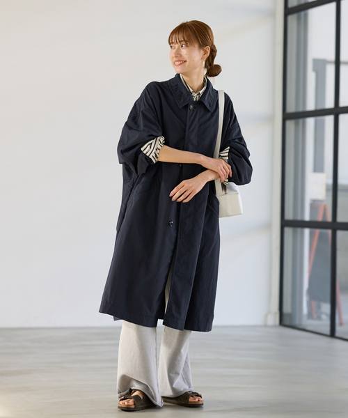 FRAMeWORK アウター タスランウェザーバルカラーコート レディース  