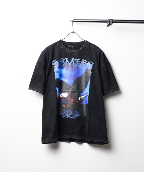 tシャツ 「Bl」ピグメントプリントTEE レディース メンズ