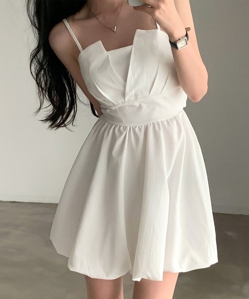 GLAMOROUS JANE リボン柄ワンピース？ GLAMOROUS JANE ワンピース バックリボンバルーンキャミ