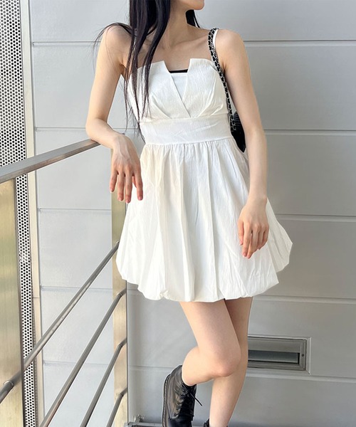 GLAMOROUS JANE リボン柄ワンピース？ GLAMOROUS JANE ワンピース バックリボンバルーンキャミ