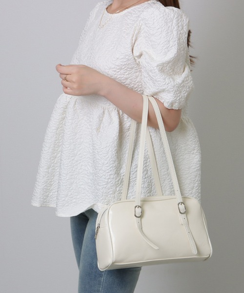 Lace Ladies ボストンバッグ ロング ストラップ ボストン