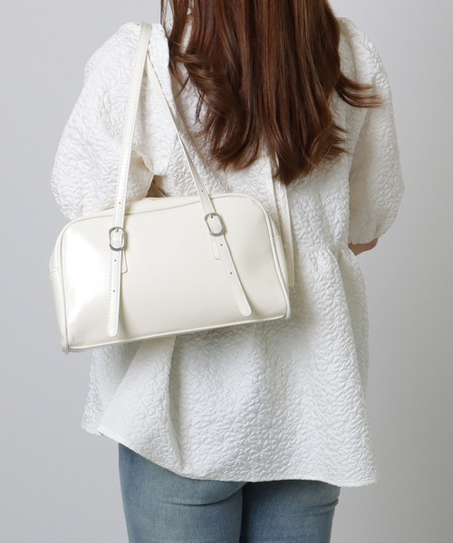 Lace Ladies ボストンバッグ ロング ストラップ ボストン