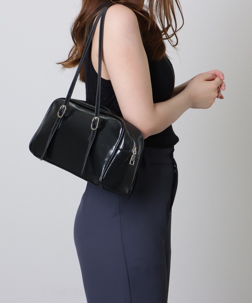 Lace Ladies ボストンバッグ ロング ストラップ ボストン