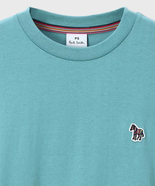 即発【Paul Smith】ウィメンズ ゼブラワッペン 長袖Tシャツ ウィメンズ ゼブラワッペン 長袖Tシャツ（ブルー） ｜ポール・スミス