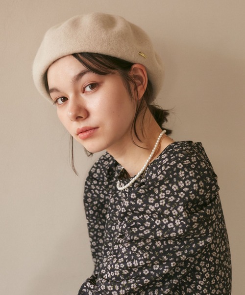 リクエスト商品2点　ベレー帽 Sense of Grace 帽子 ベレー帽 アニマル刺繍 レディース