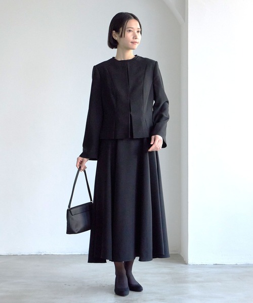 AIMER ワンピース 「喪服・礼服」プチハイネックラグラン