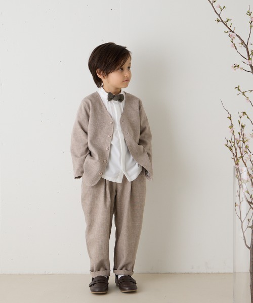 riziere（リジェール） 蝶ネクタイ ヘリンボーン柄蝶ネクタイ（ボタン