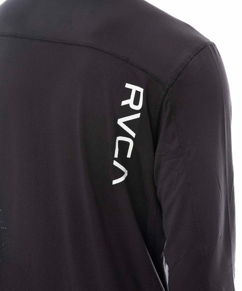 RVCA ラッシュガード メンズ SPORT VENT LS HALF Z パーカー