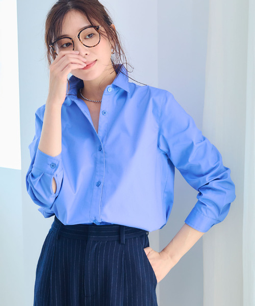 ブラウス シャツ 「洗える」ストレッチシャツ レディース UNITED ARROWS ブラウス シャツ COMFY ドルマン ショート