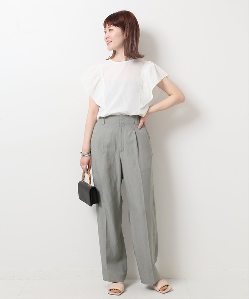 「Spick & Span」 半袖ブラウス FREE ブルー レディース Spick＆Span 「Spick & Span」 半袖ブラウス FREE ライトブルー