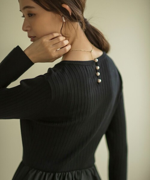 組曲（KUMIKYOKU） ワンピース リブニットコンビワンピース : ZOZOTOWN