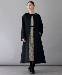 ANAYI（アナイ） コート アウター カシミヤベルト付きクルーコート