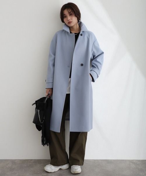 レディースステンカラーコート ElegChic ステンカラーコート コート 家で洗えるコート レディース