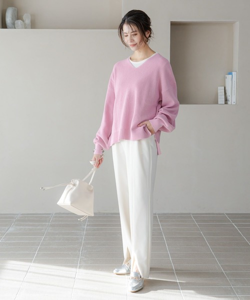 [新品]ella selectshop エラ　スリット入りパンツ　10,450円 2025年最新】ella_selectshop パンツの人気アイテム - メルカリ