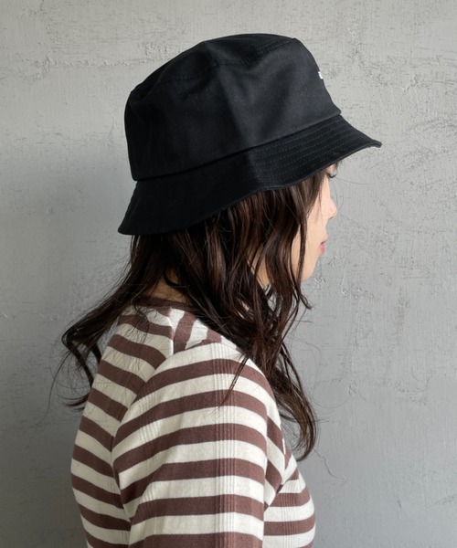 ◆FRED PERRY フレッドペリー◆キャンバス ロゴ バケットハット FRED PERRY 帽子 ハット 「FRED PERRY/フレッドペリー