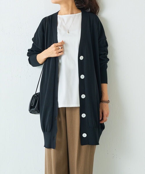 BEARDSLEY カーディガン（ロング） BEARDSLEY カーディガン ロングカーデ レディース : ZOZOTOWN