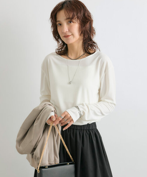 RIVE DROITE tシャツ アセテートロングTシャツ レディース